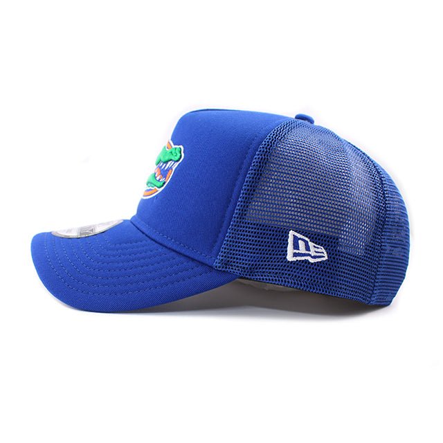 ニューエラ メッシュキャップ 9FORTY フロリダ ゲーターズ NCAA A-FRAME TRUCKER MESH CAP BLUE