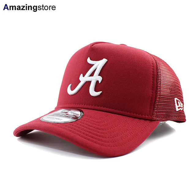 ニューエラ メッシュキャップ 9FORTY アラバマ クリムゾンタイド NCAA A-FRAME TRUCKER MESH CAP BRICK RED