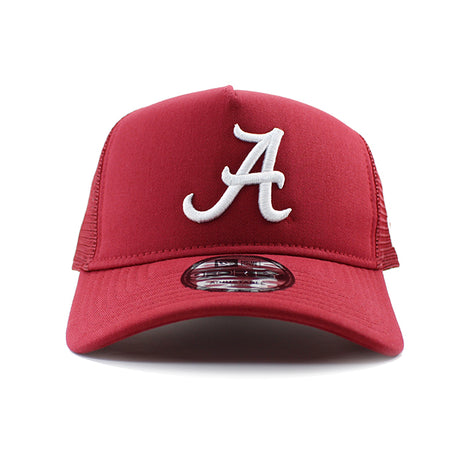 ニューエラ メッシュキャップ 9FORTY アラバマ クリムゾンタイド NCAA A-FRAME TRUCKER MESH CAP BRICK RED