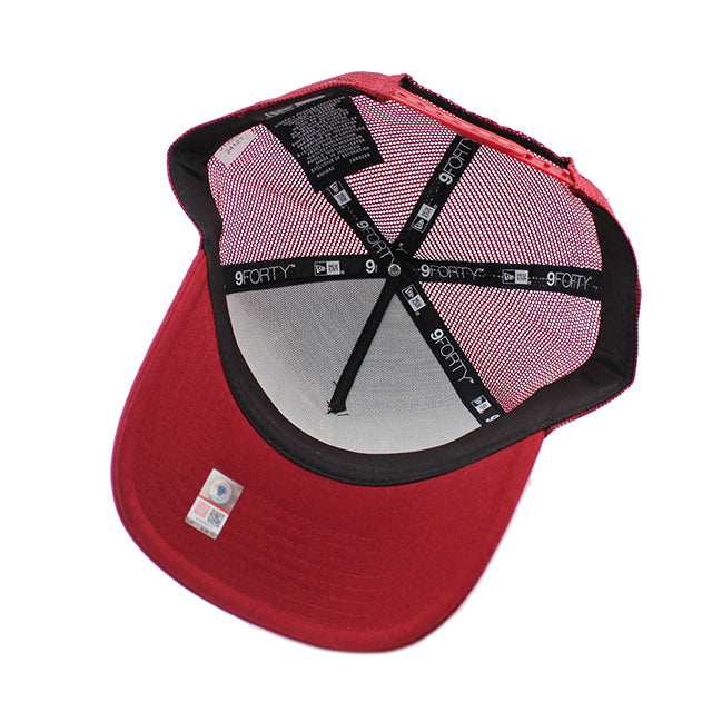ニューエラ メッシュキャップ 9FORTY アラバマ クリムゾンタイド NCAA A-FRAME TRUCKER MESH CAP BRICK RED