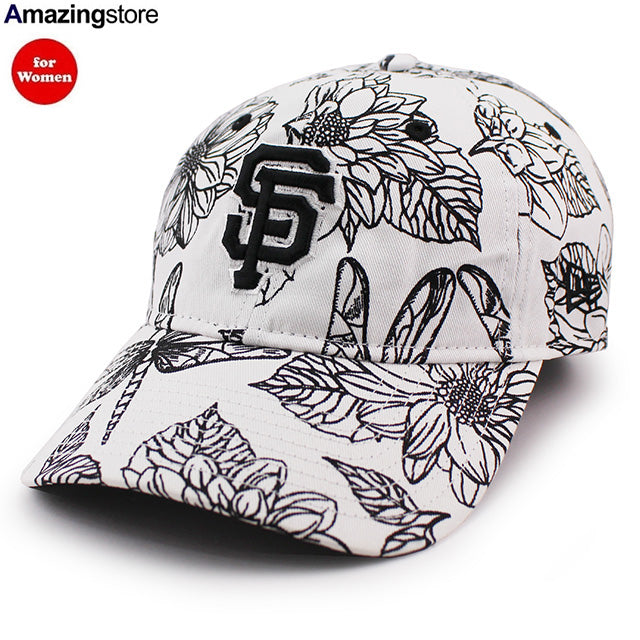 女性用 ニューエラ キャップ 9TWENTY ストラップバック サンフランシスコ ジャイアンツ MLB FLORAL STRAPBACK CAP WHITE