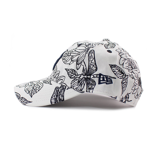 女性用 ニューエラ キャップ 9TWENTY ストラップバック ニューヨーク ヤンキース MLB FLORAL CORE CLASSIC STRAPBACK CAP WHITE