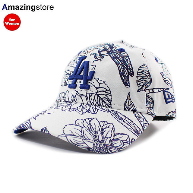 女性用 ニューエラ キャップ 9TWENTY ストラップバック ロサンゼルス ドジャース MLB FLORAL CORE CLASSIC STRAPBACK CAP WHITE