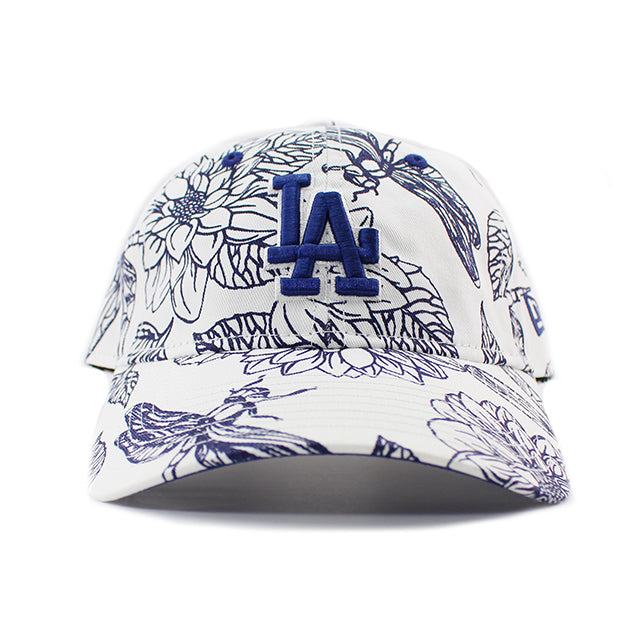 女性用 ニューエラ キャップ 9TWENTY ストラップバック ロサンゼルス ドジャース MLB FLORAL CORE CLASSIC STRAPBACK CAP WHITE