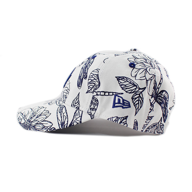 女性用 ニューエラ キャップ 9TWENTY ストラップバック ロサンゼルス ドジャース MLB FLORAL CORE CLASSIC STRAPBACK CAP WHITE