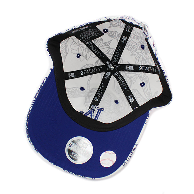 女性用 ニューエラ キャップ 9TWENTY ストラップバック ロサンゼルス ドジャース MLB FLORAL CORE CLASSIC STRAPBACK CAP WHITE