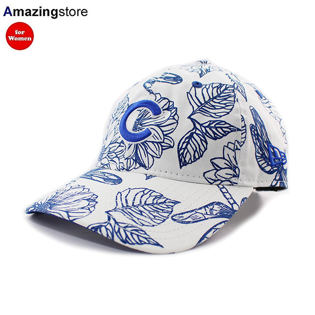 女性用 ニューエラ キャップ 9TWENTY シカゴ カブス MLB FLORAL CORE CLASSIC STRAPBACK CAP WHITE