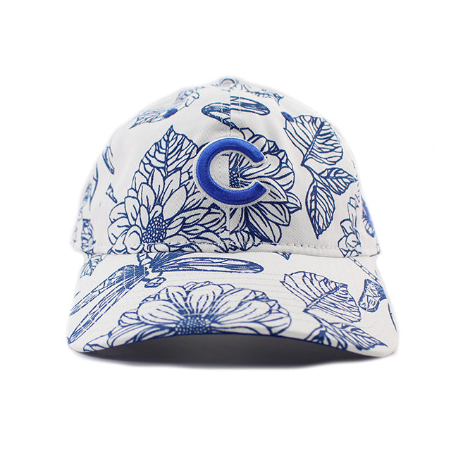 女性用 ニューエラ キャップ 9TWENTY シカゴ カブス MLB FLORAL CORE CLASSIC STRAPBACK CAP WHITE