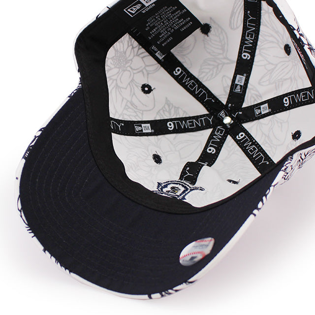 女性用 ニューエラ キャップ 9TWENTY ストラップバック ボストン レッドソックス MLB FLORAL STRAPBACK CAP WHITE
