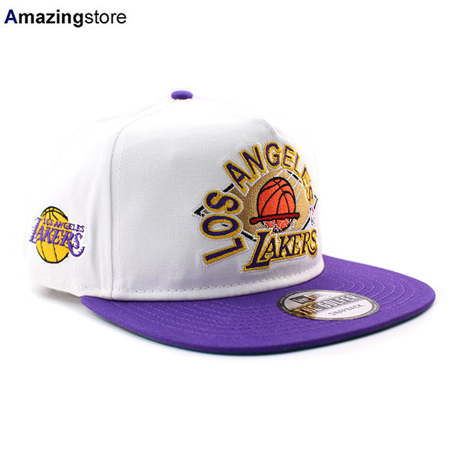 ニューエラ キャップ GOLFER ロサンゼルス レイカーズ NBA SNAPBACK CAP WHITE