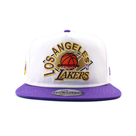 ニューエラ キャップ GOLFER ロサンゼルス レイカーズ NBA SNAPBACK CAP WHITE