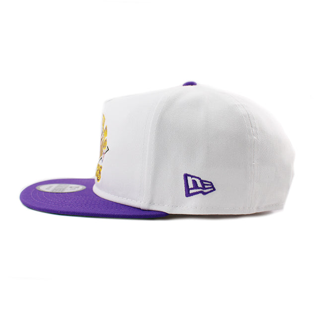 ニューエラ キャップ GOLFER ロサンゼルス レイカーズ NBA SNAPBACK CAP WHITE