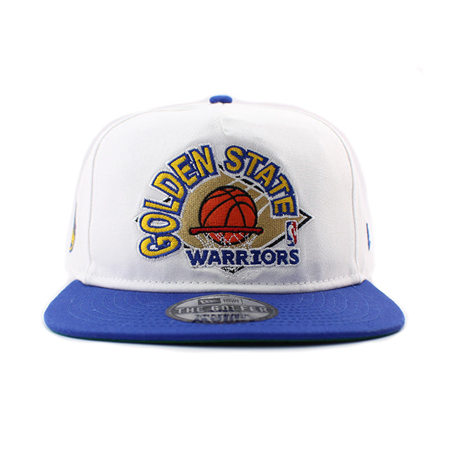 ニューエラ キャップ GOLFER ゴールデンステイト ウォリアーズ NBA SNAPBACK CAP WHITE