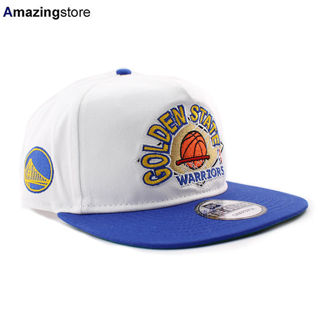 ニューエラ キャップ GOLFER ゴールデンステイト ウォリアーズ NBA SNAPBACK CAP WHITE