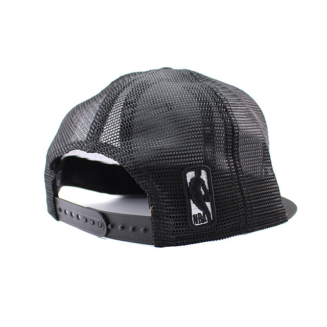 ニューエラ キャップ 9FIFTY ロサンゼルス レイカーズ NBA TEAM BASIC TRUCKER MESH SNAPBACK CAP BLACK WHITE