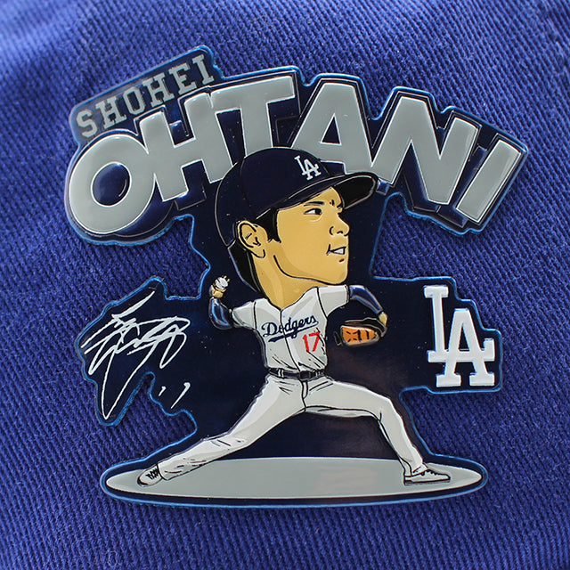 大谷翔平モデル ニューエラ 9TWENTY ロサンゼルス ドジャース MLB D LOGO SHOHEI OHTANI PITCHING STRAPBACK CAP ROYAL BLUE
