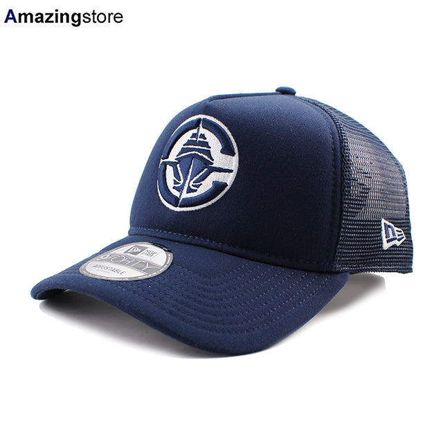ニューエラ メッシュキャップ 9FORTY ロサンゼルス クリッパーズ NBA A-FRAME TRUCKER MESH CAP NAVY