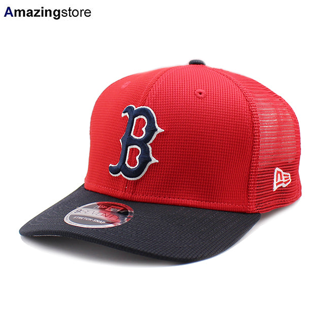 ニューエラ キャップ 9SEVENTY ストレッチ スナップバック ボストン レッドソックス 2025 MLB BATTING PRACTICE BP STRETCH MESH SNAPBACK CAP RED