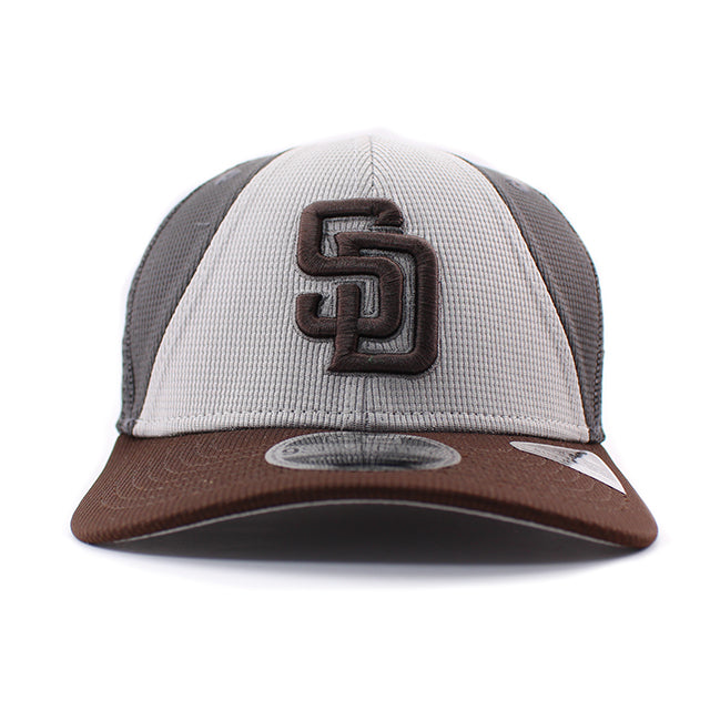 ニューエラ キャップ 9SEVENTY ストレッチ スナップバック サンディエゴ パドレス MLB BATTING PRACTICE MESH STRETCH SNAPBACK CAP GRAPHITE