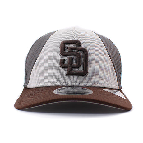 ニューエラ キャップ 9SEVENTY ストレッチ スナップバック サンディエゴ パドレス MLB BATTING PRACTICE MESH STRETCH SNAPBACK CAP GRAPHITE