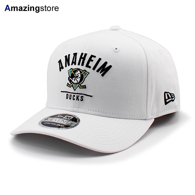 ニューエラ キャップ 9SEVENTY ストレッチ スナップバック アナハイム ダックス NHL STRETCH SNAPBACK CAP WHITE