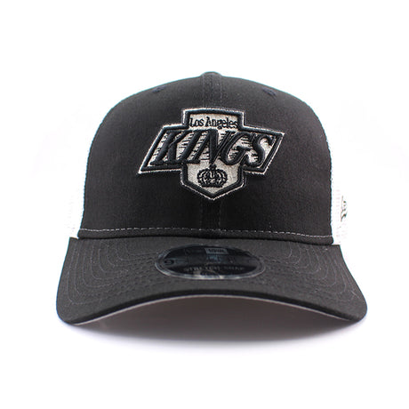 ニューエラ キャップ 9SEVENTY ストレッチ スナップバック ロサンゼルス キングス NHL STRETCH MESH SNAPBACK CAP BLACK WHITE