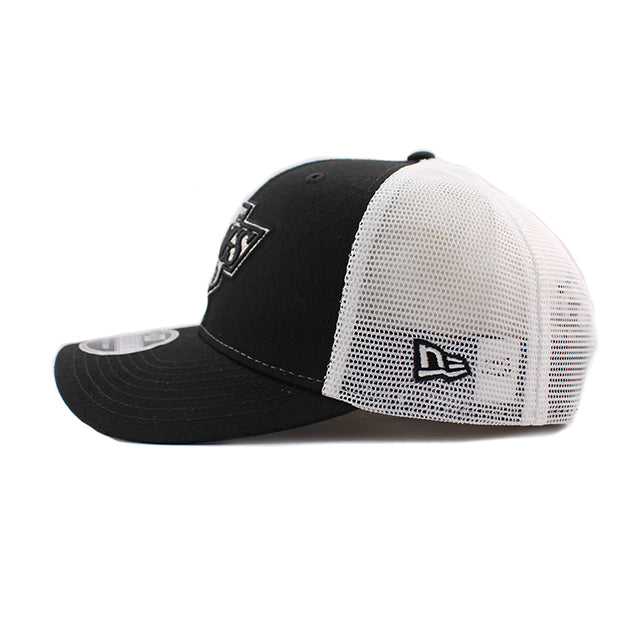 ニューエラ キャップ 9SEVENTY ストレッチ スナップバック ロサンゼルス キングス NHL STRETCH MESH SNAPBACK CAP BLACK WHITE