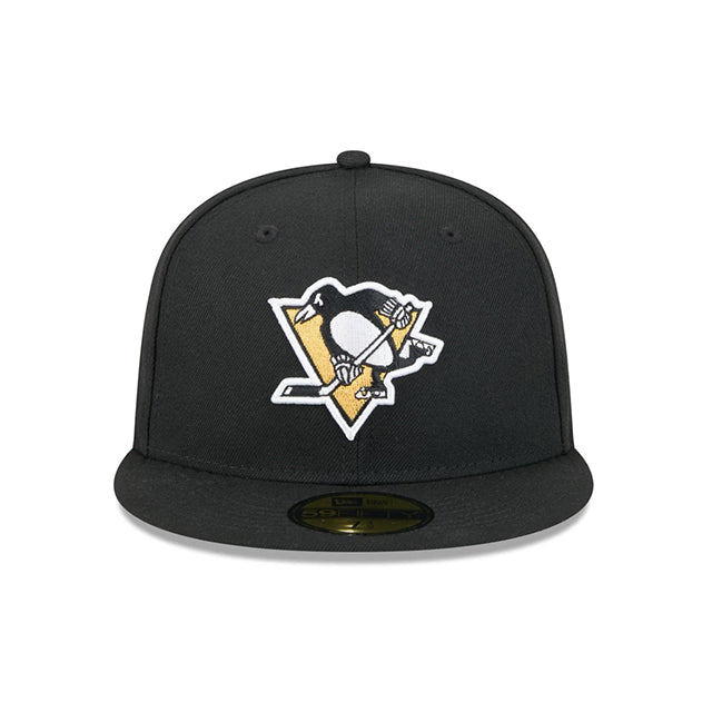 ニューエラ キャップ 59FIFTY ピッツバーグ ペンギンズ NHL TEAM BASIC FITTED CAP BLACK
