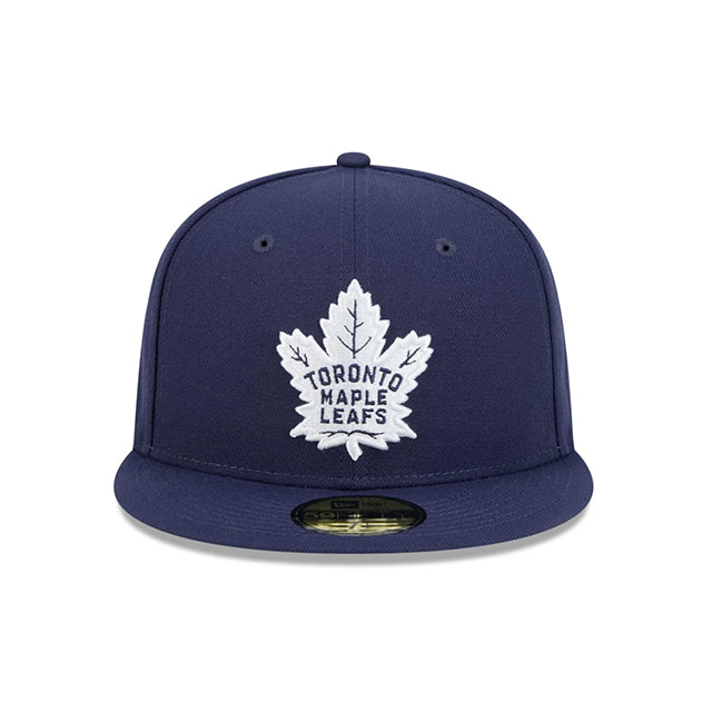 ニューエラ キャップ 59FIFTY トロント メイプルリーフス NHL TEAM BASIC FITTED CAP NAVY