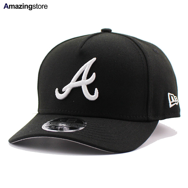 ニューエラ 9FORTY M-CROWN A-FRAME スナップバック アトランタ ブレーブス MLB SNAPBACK CAP BLACK