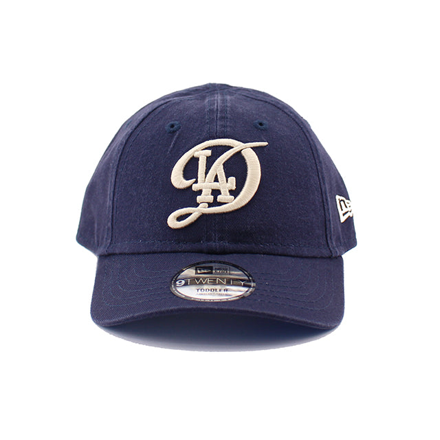 子供用 シティコネクト ニューエラ 9TWENTY ストラップバック ロサンゼルス ドジャース TODDER 2025 MLB CITY CONNECT TODDER STRAPBACK CAP NAVY