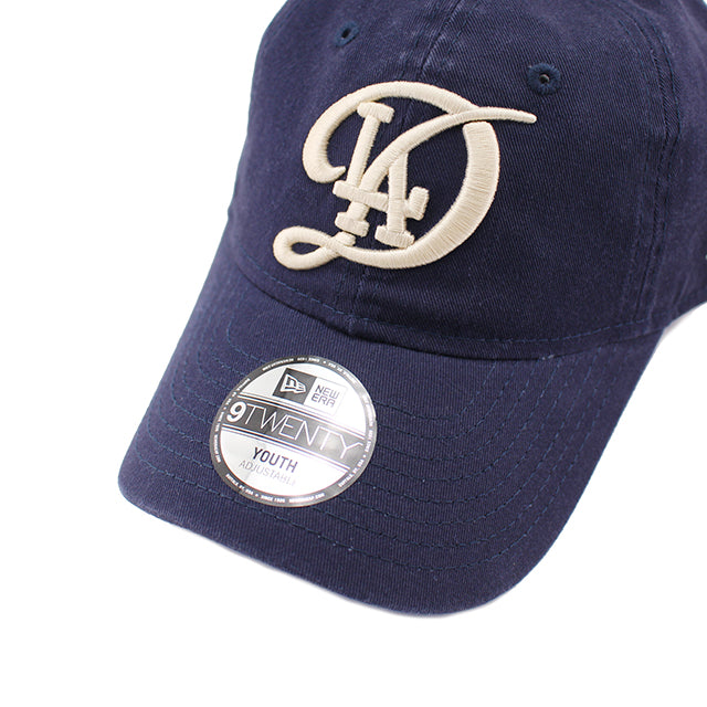 子供用 シティコネクト ニューエラ 9TWENTY ストラップバック ロサンゼルス ドジャース YOUTH 2025 MLB CITY CONNECT TODDER STRAPBACK CAP NAVY