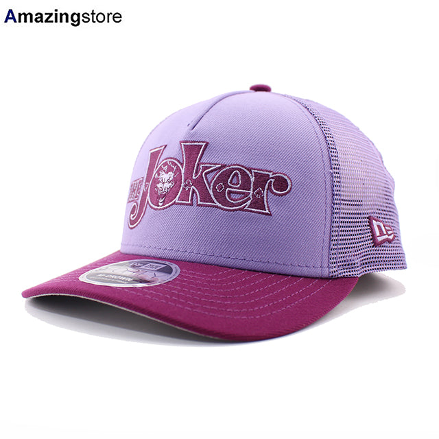 ニューエラ キャップ 9FORTY M-CROWN DCコミックス ジョーカー JOKER A-FRAME MESH SNAPBACK CAP PURPLE