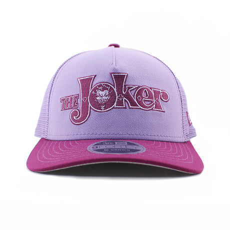 ニューエラ キャップ 9FORTY M-CROWN DCコミックス ジョーカー JOKER A-FRAME MESH SNAPBACK CAP PURPLE