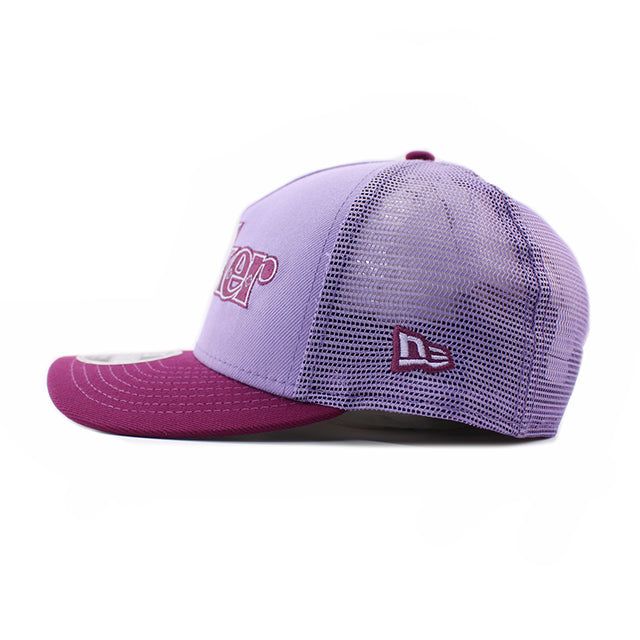 ニューエラ キャップ 9FORTY M-CROWN DCコミックス ジョーカー JOKER A-FRAME MESH SNAPBACK CAP PURPLE