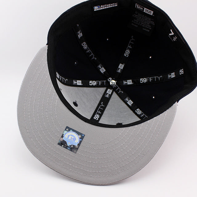 ニューエラ キャップ 59FIFTY チャールストン リバードッグス MiLB ON-FIELD AUTHENTIC ROAD FITTED CAP NAVY GREY