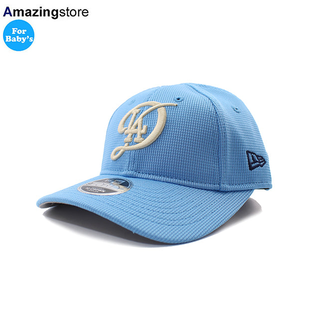 子供用 シティコネクト ニューエラ 9FORTY M-CROWN スナップバック ロサンゼルス ドジャース TODDER 2025 MLB CITY CONNECT BATTING PRACTICE BP SNAPBACK CAP BLUE