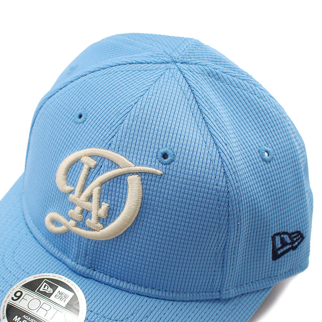 子供用 シティコネクト ニューエラ 9FORTY M-CROWN スナップバック ロサンゼルス ドジャース TODDER 2025 MLB CITY CONNECT BATTING PRACTICE BP SNAPBACK CAP BLUE