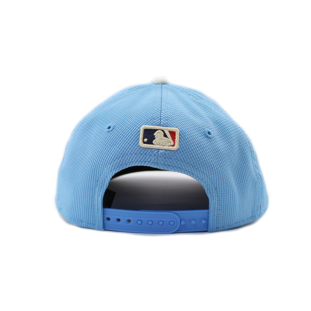 子供用 シティコネクト ニューエラ 9FORTY M-CROWN スナップバック ロサンゼルス ドジャース YOUTH 2025 MLB CITY CONNECT BATTING PRACTICE BP SNAPBACK CAP BLUE