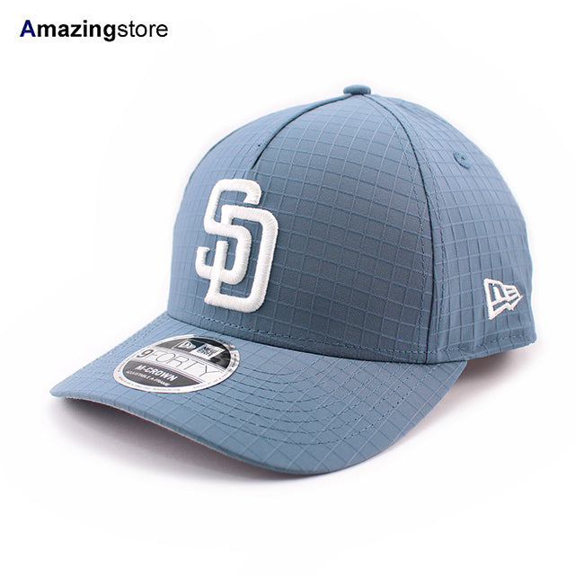 ニューエラ 9FORTY M-CROWN スナップバック サンディエゴ パドレス MLB RIPSTOP SOFT SNAPBACK CAP BLUE