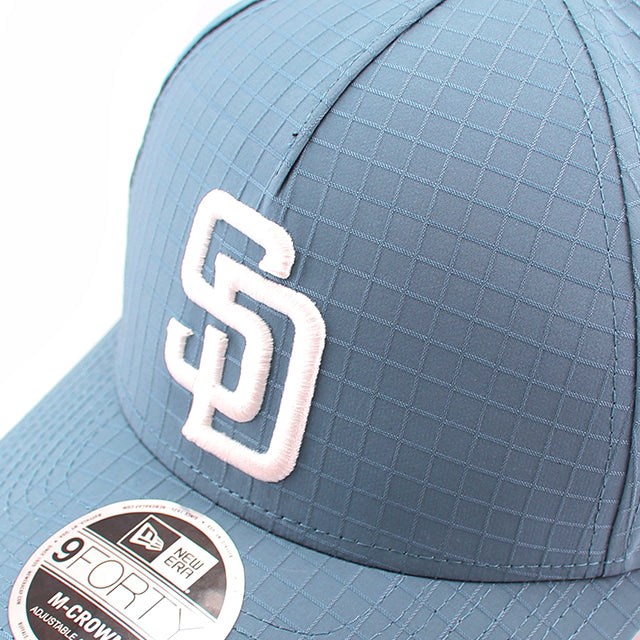 ニューエラ 9FORTY M-CROWN スナップバック サンディエゴ パドレス MLB RIPSTOP SOFT SNAPBACK CAP BLUE