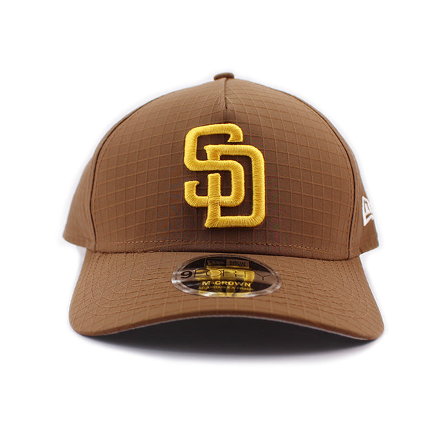 ニューエラ 9FORTY M-CROWN スナップバック サンディエゴ パドレス MLB RIPSTOP SOFT SNAPBACK CAP BROWN