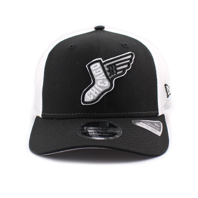 シティコネクト ニューエラ キャップ 9SEVENTY シカゴ ホワイトソックス MLB CITY CONNECT MESH STRETCH SNAPBACK CAP BLACK