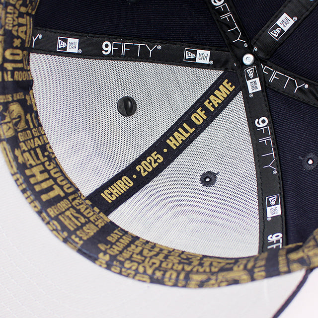 イチロー選手 HALL OF FAMEモデル ニューエラ キャップ LP9FIFTY スナップバック シアトル マリナーズ ICHIRO LOW PROFILE SNAPBACK CAP NAVY