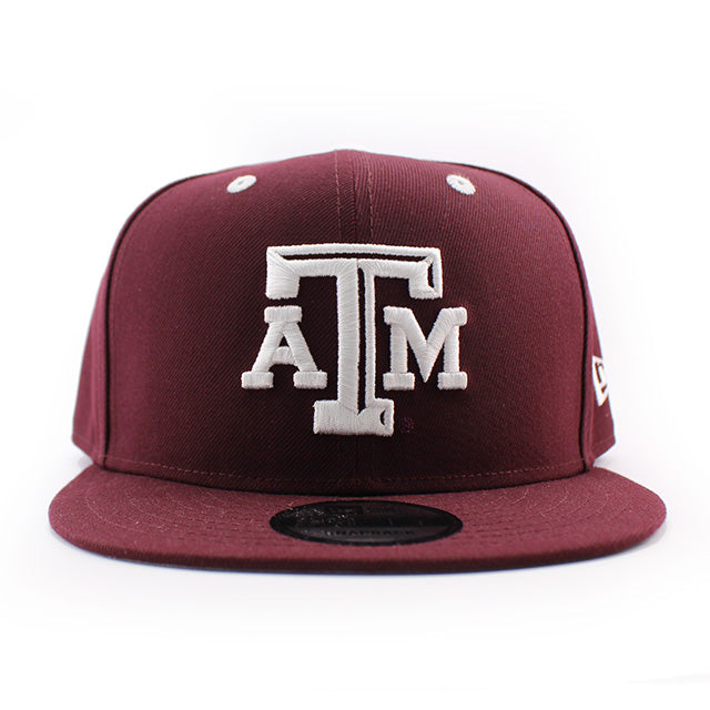 アディダスコラボ ニューエラ キャップ 9FIFTY テキサス A&M アギーズ NCAA SNAPBACK CAP MAROON