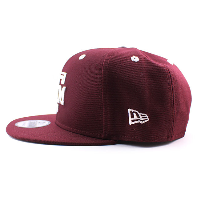 アディダスコラボ ニューエラ キャップ 9FIFTY テキサス A&M アギーズ NCAA SNAPBACK CAP MAROON