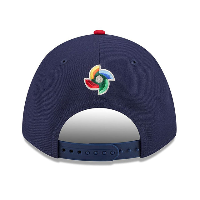 2026 ワールドベースボールクラシックモデル 子供用 ニューエラ 9FORTY M-CROWN スナップバック アメリカ 2026 WORLD BASEBALL CLASSIC YOUTH SNAPBACK CAP NAVY RED