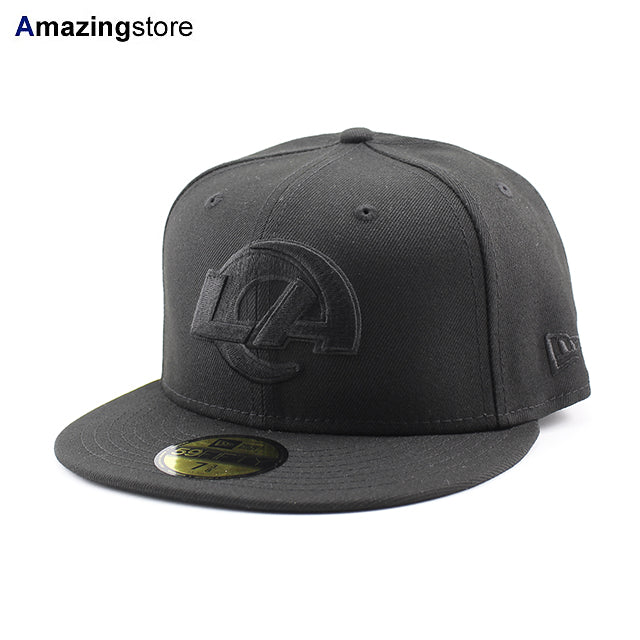 ニューエラ キャップ 59FIFTY ロサンゼルス ラムズ NFL TEAM BASIC FITTED CAP BLACKOUT