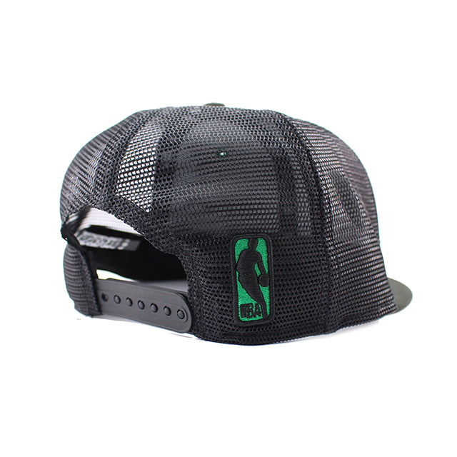 ニューエラ キャップ 9FIFTY ロサンゼルス レイカーズ NBA TEAM BASIC TRUCKER MESH SNAPBACK CAP GREEN