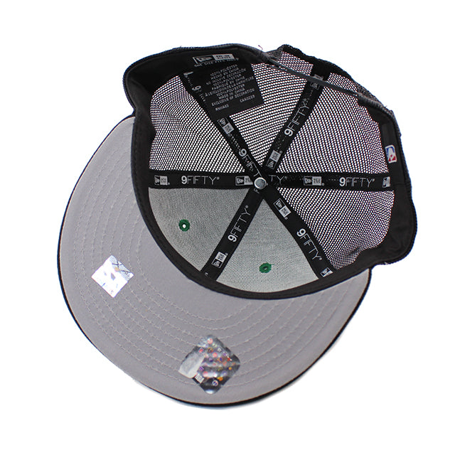 ニューエラ キャップ 9FIFTY ロサンゼルス レイカーズ NBA TEAM BASIC TRUCKER MESH SNAPBACK CAP GREEN